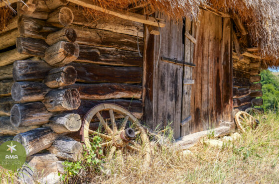 Un colț de Rai în Aspra, Maramureș – șura veche acoperită cu fân